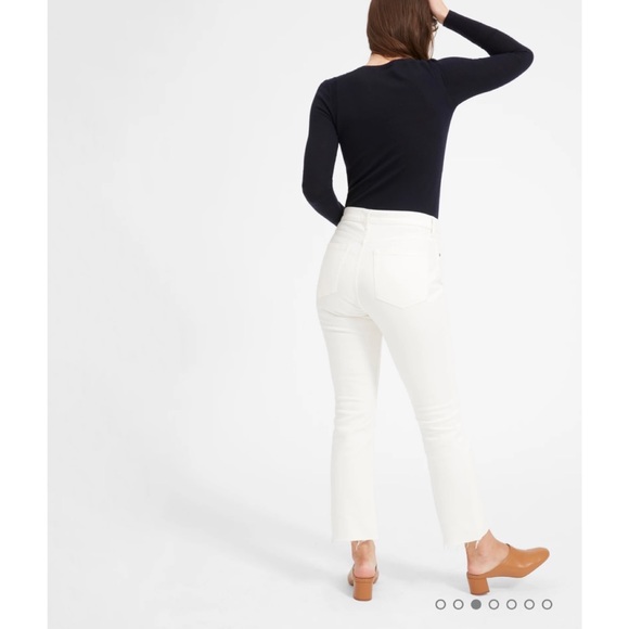 Everlane Kick Crop Jean in Bone - Picture 2 of 5